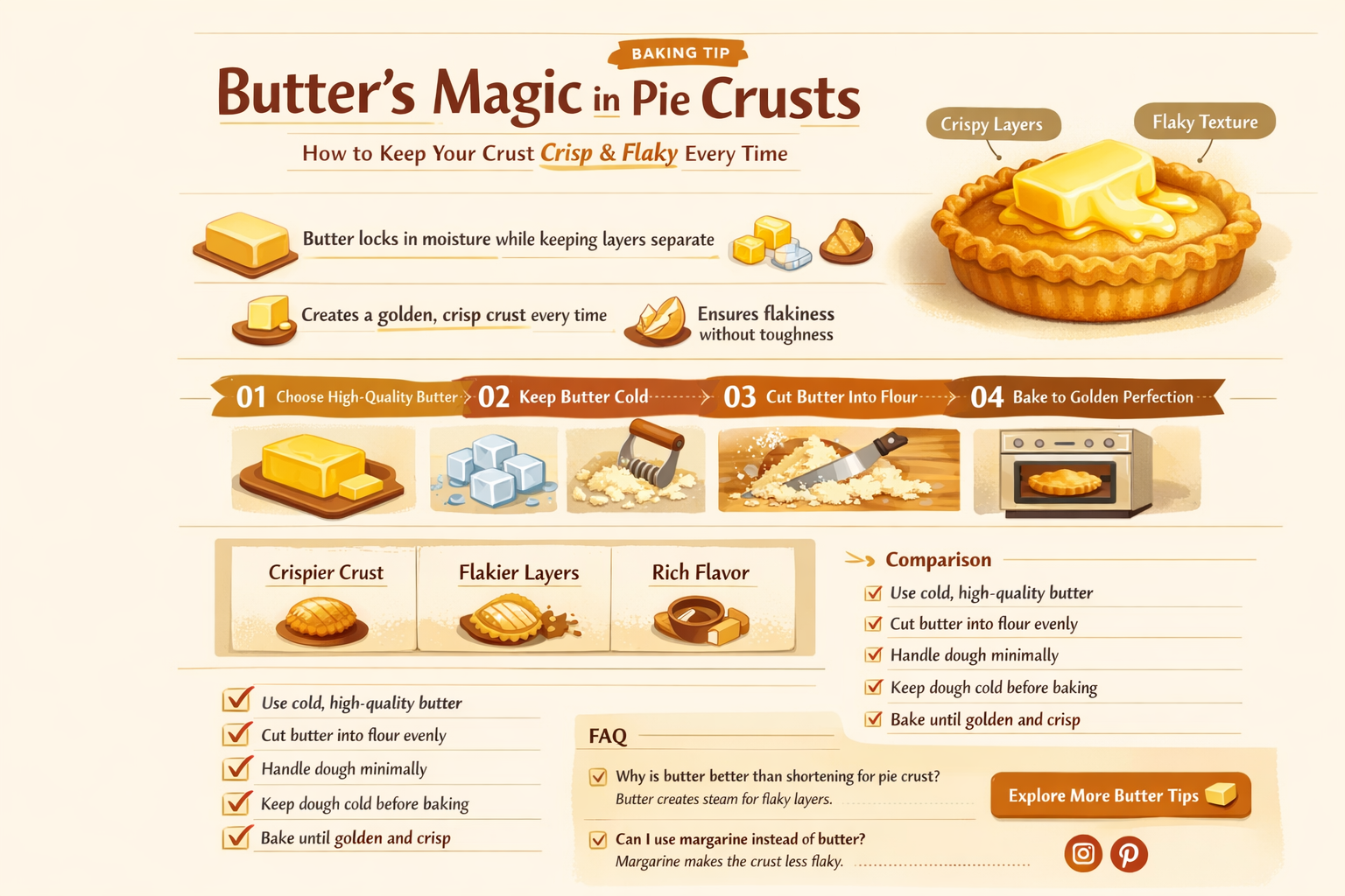 does butter help a pic crust not get soggy