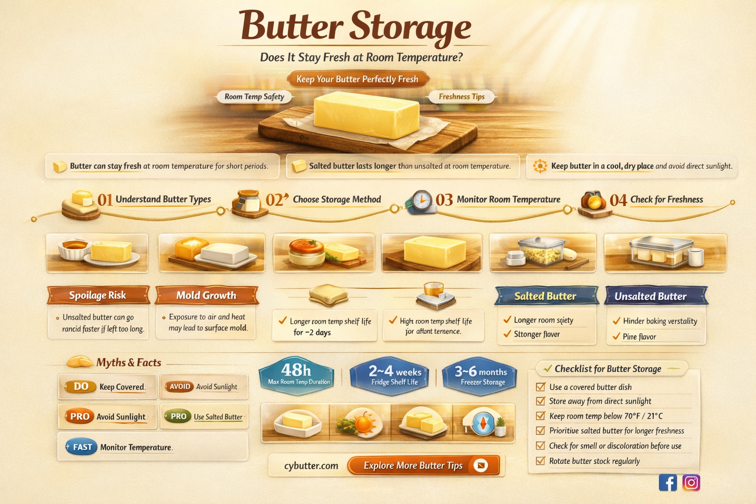 does butter stay good at room temperature