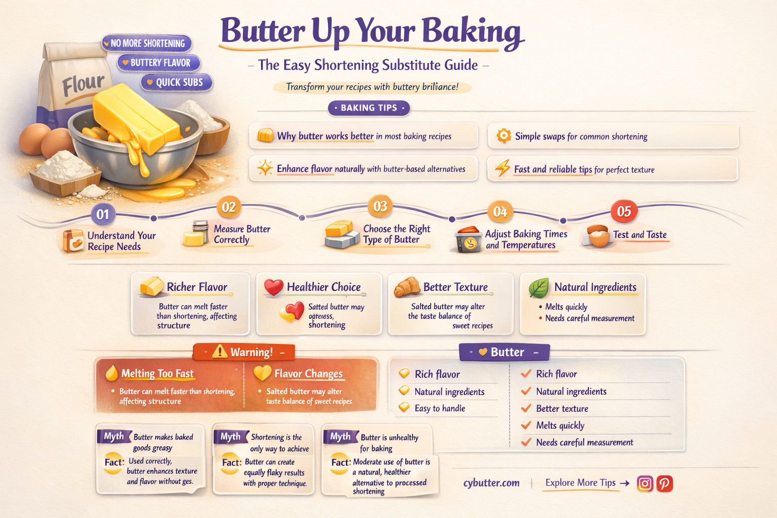 how do you substitute butter for shortening