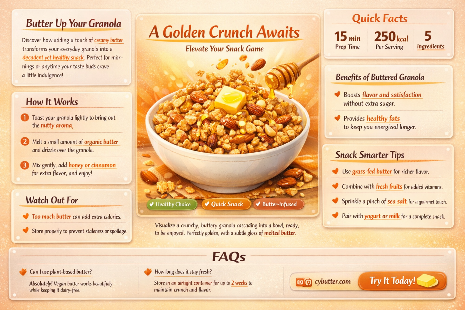 can you make granola with butter instead of oil