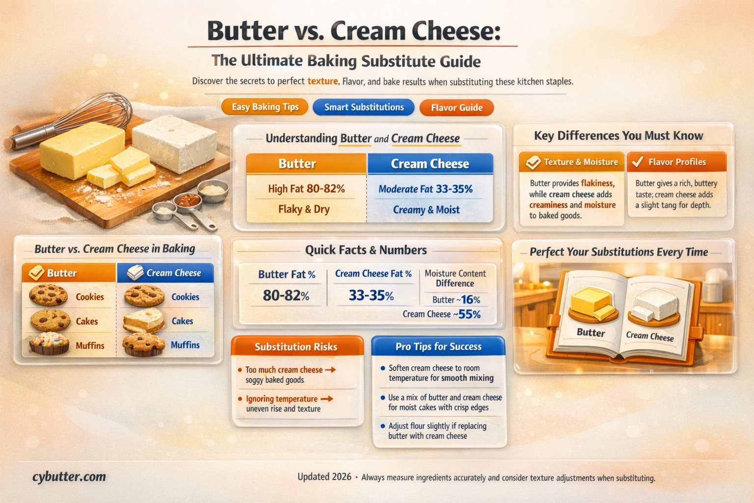 can you substitute butter for cream cheese