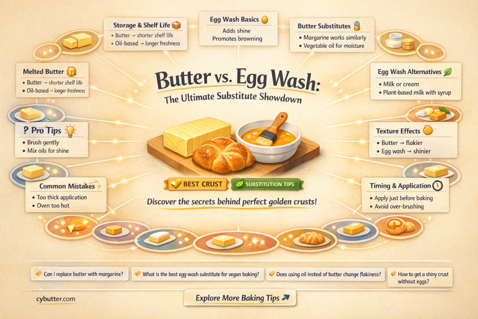 can i use butter instead of egg wash