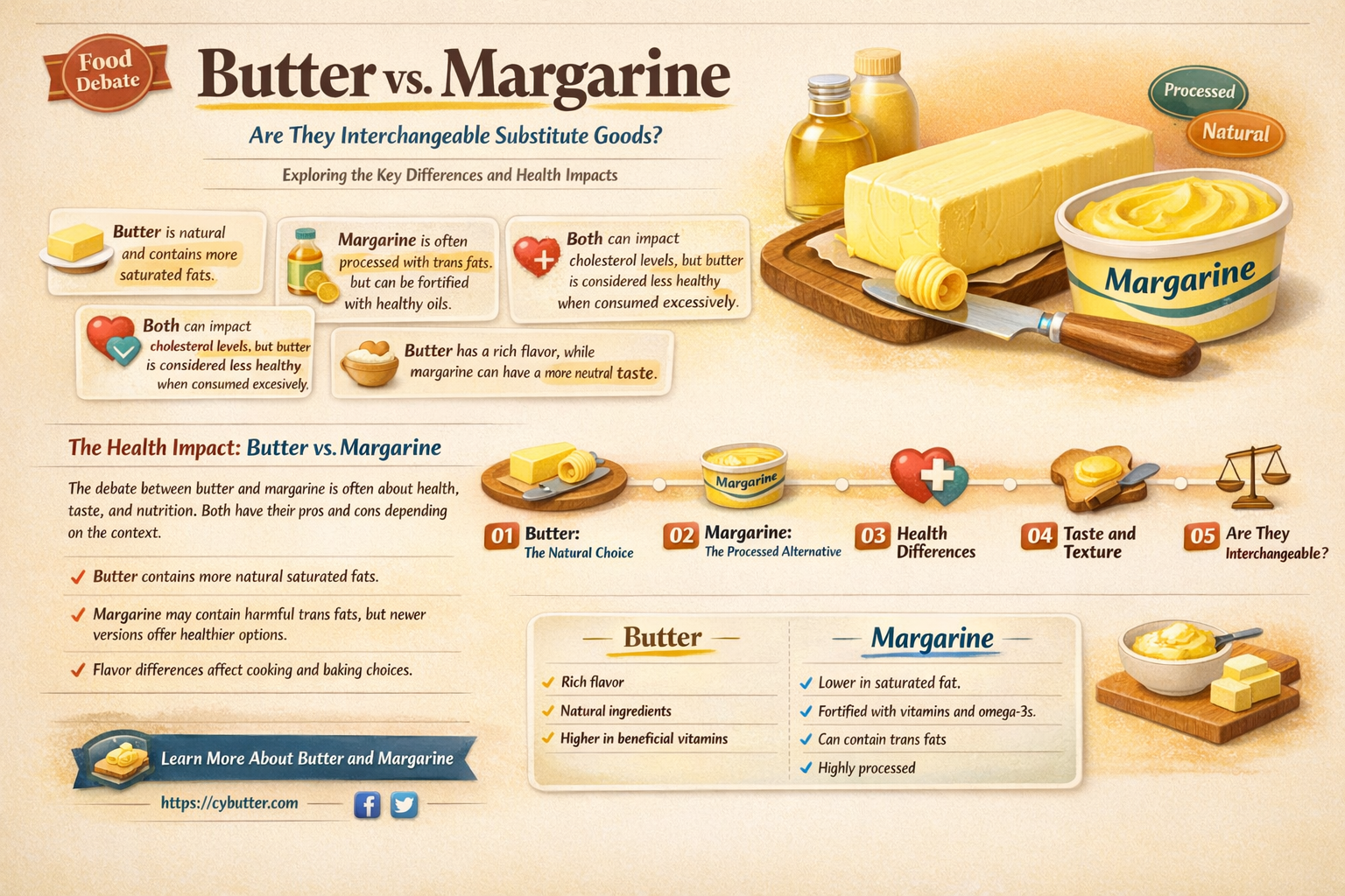 are butter and margarine substitute goods