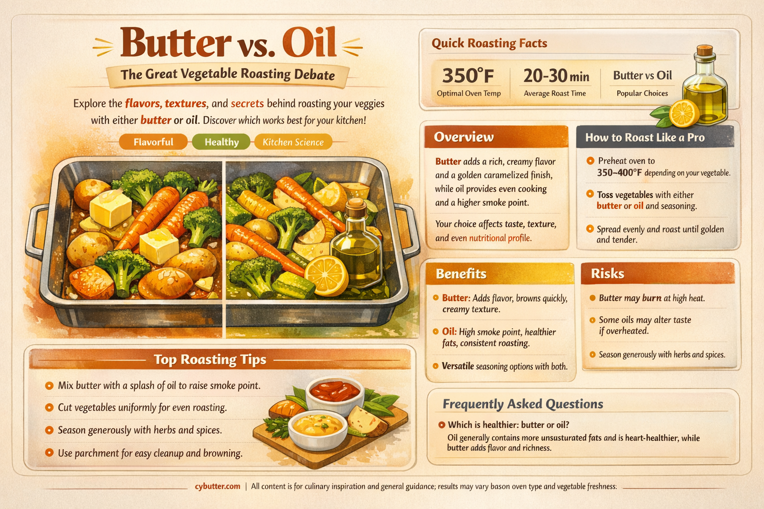 can i roast vegetables with butter instead of oil
