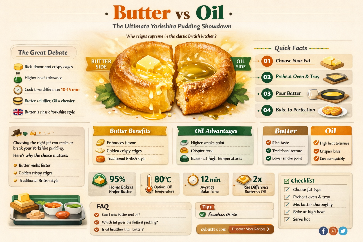can you make yorkshire pudding with butter instead of oil