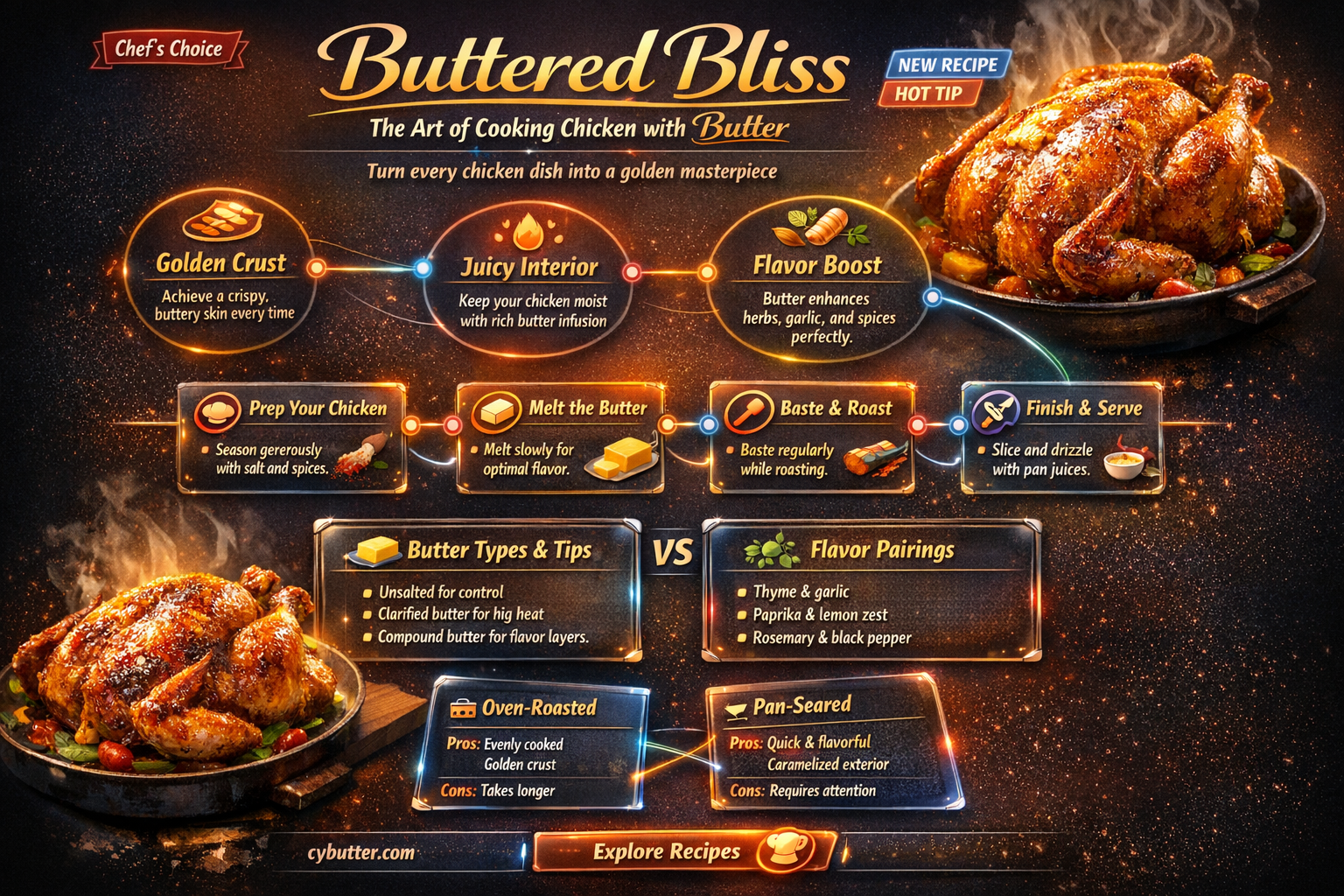 can i cook chicken with butter