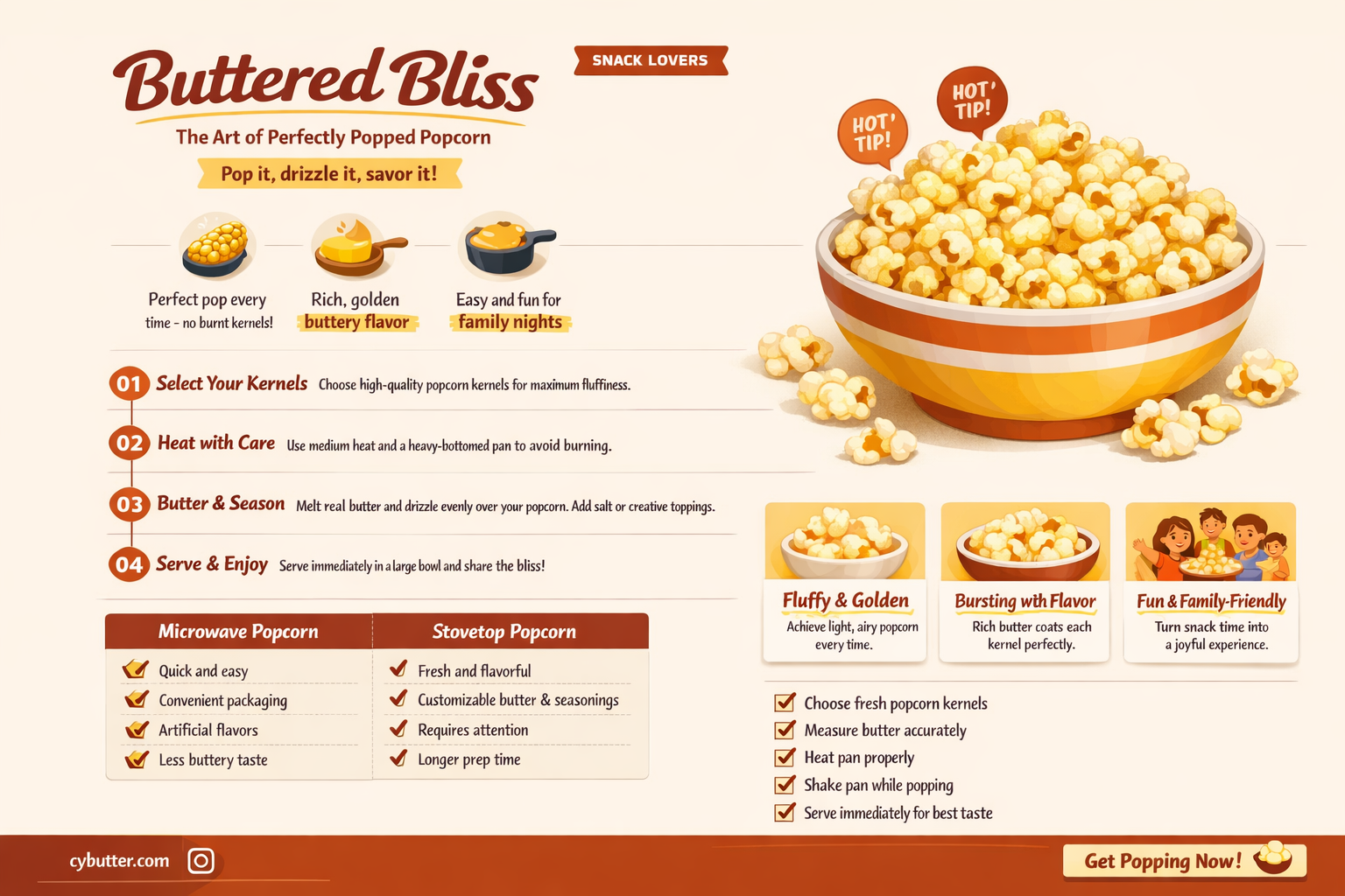 can i cook popcorn with butter