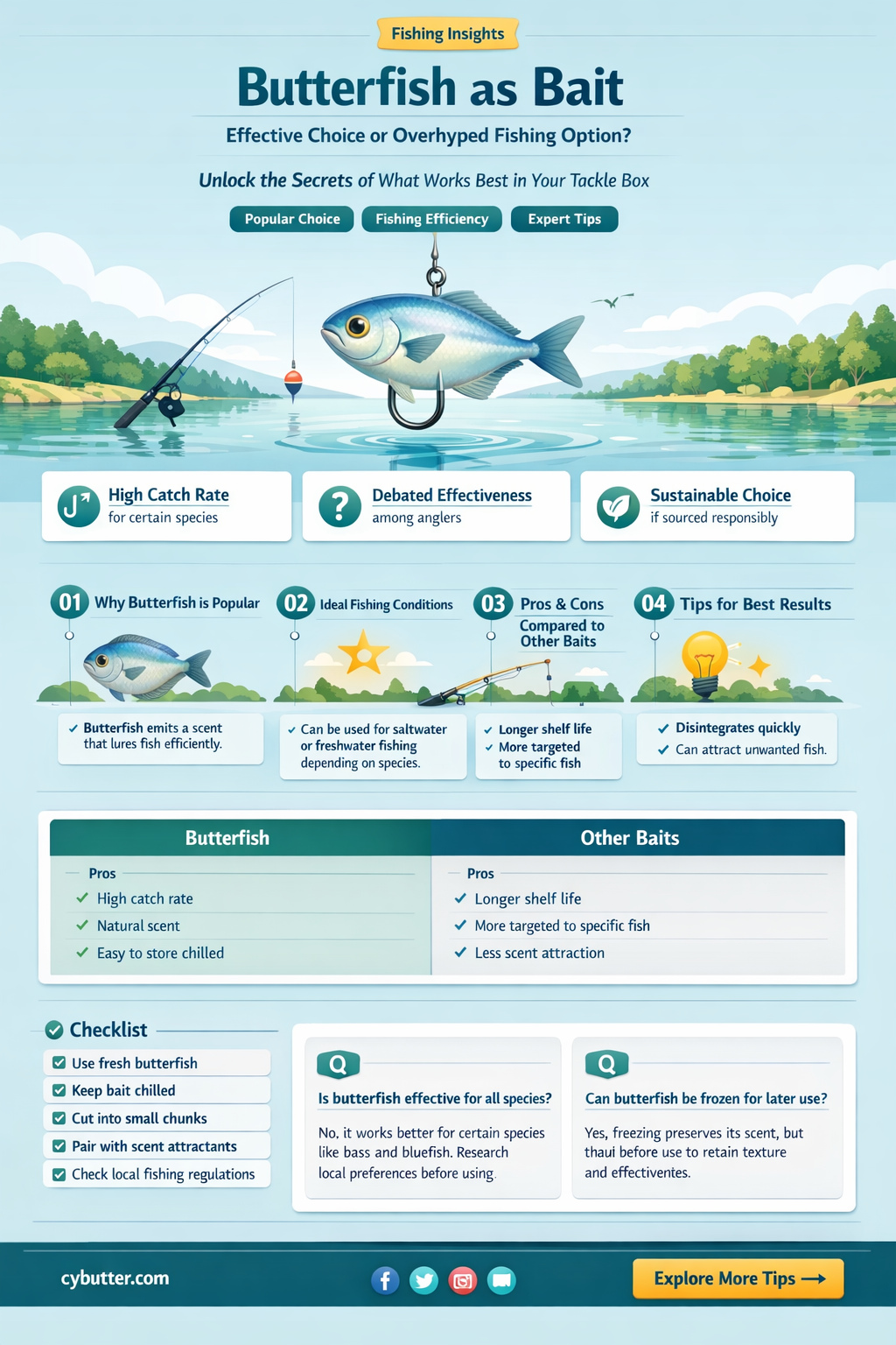 do butter fish make good bait
