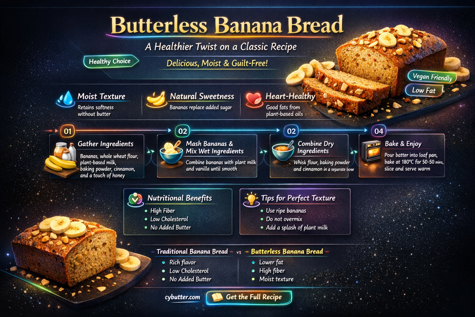 can you make banana bread without butter