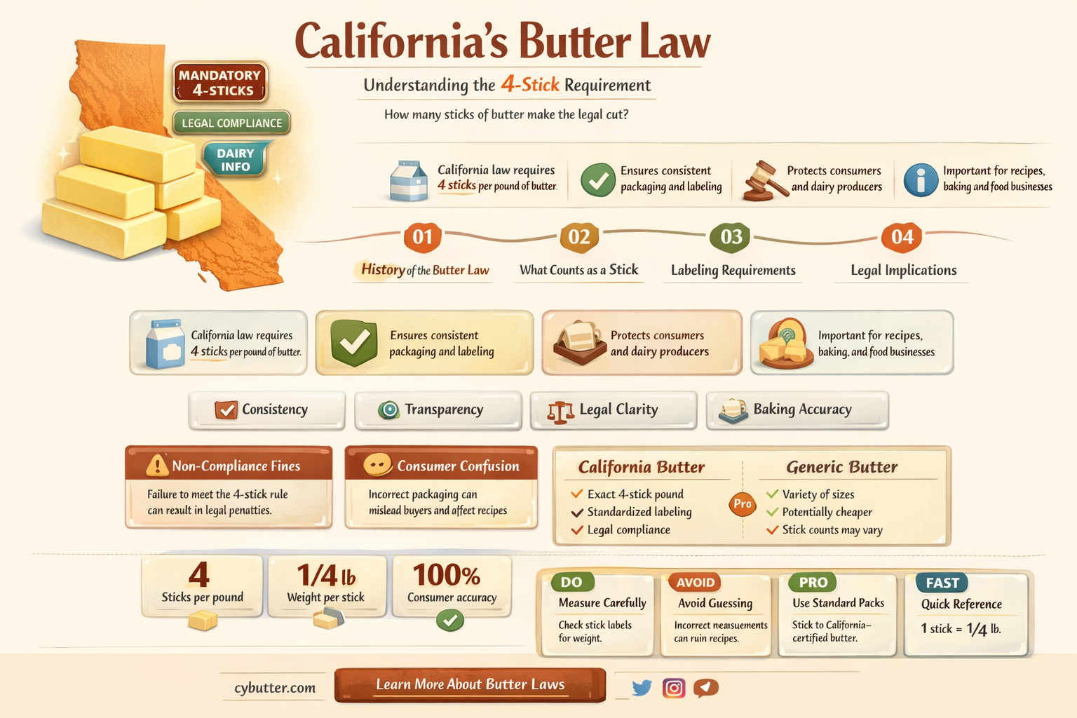 do i have to buy 4 sticks of butter ca