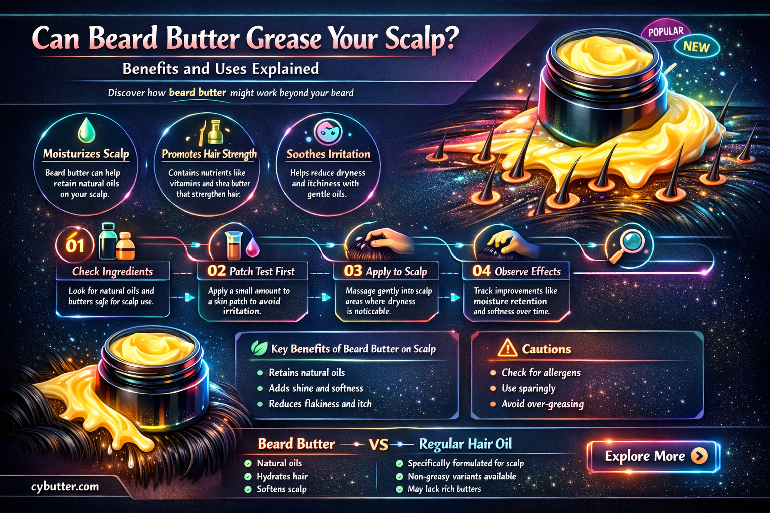 can you grease your scapl with beard butter good for
