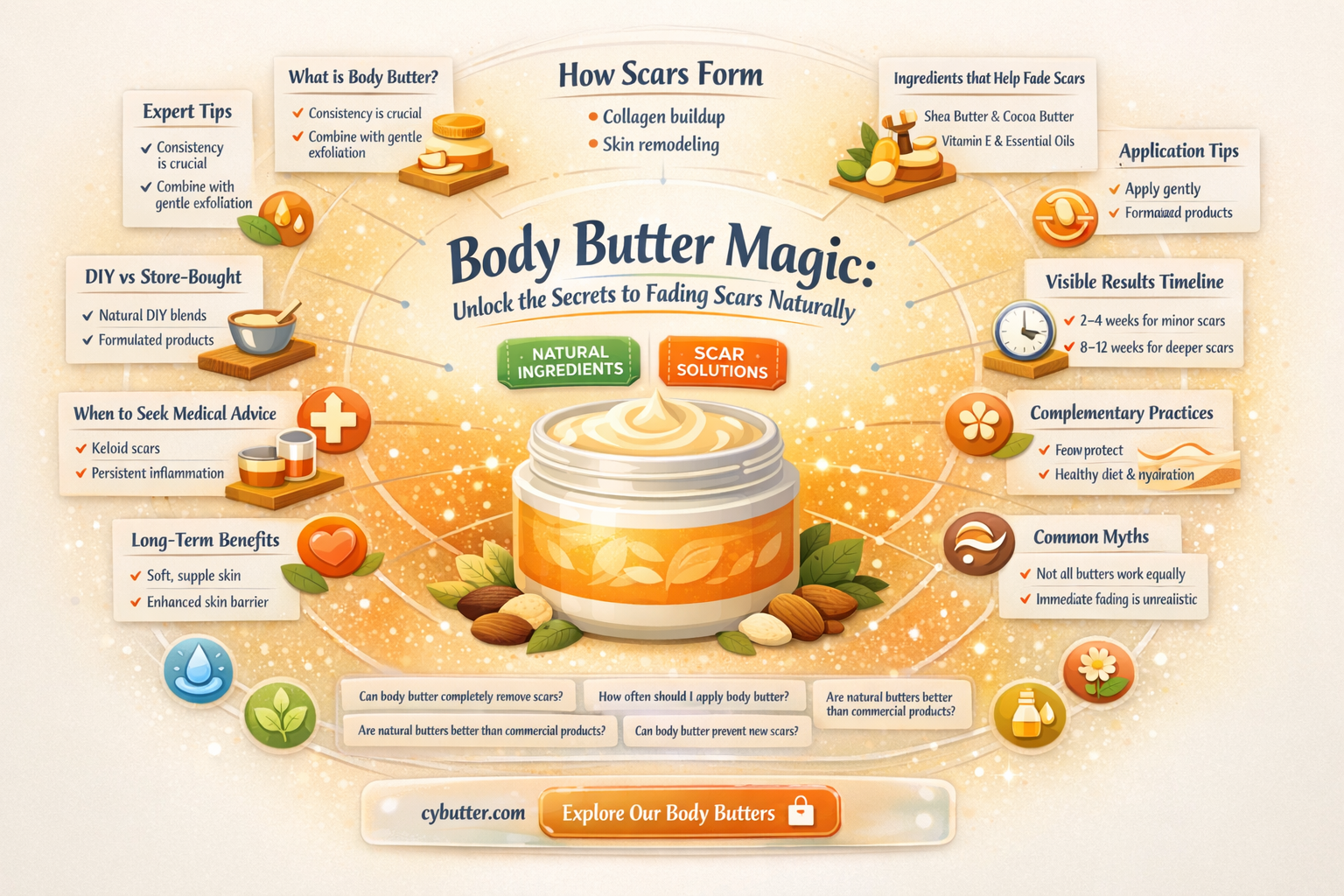 does body butter get rid of scars