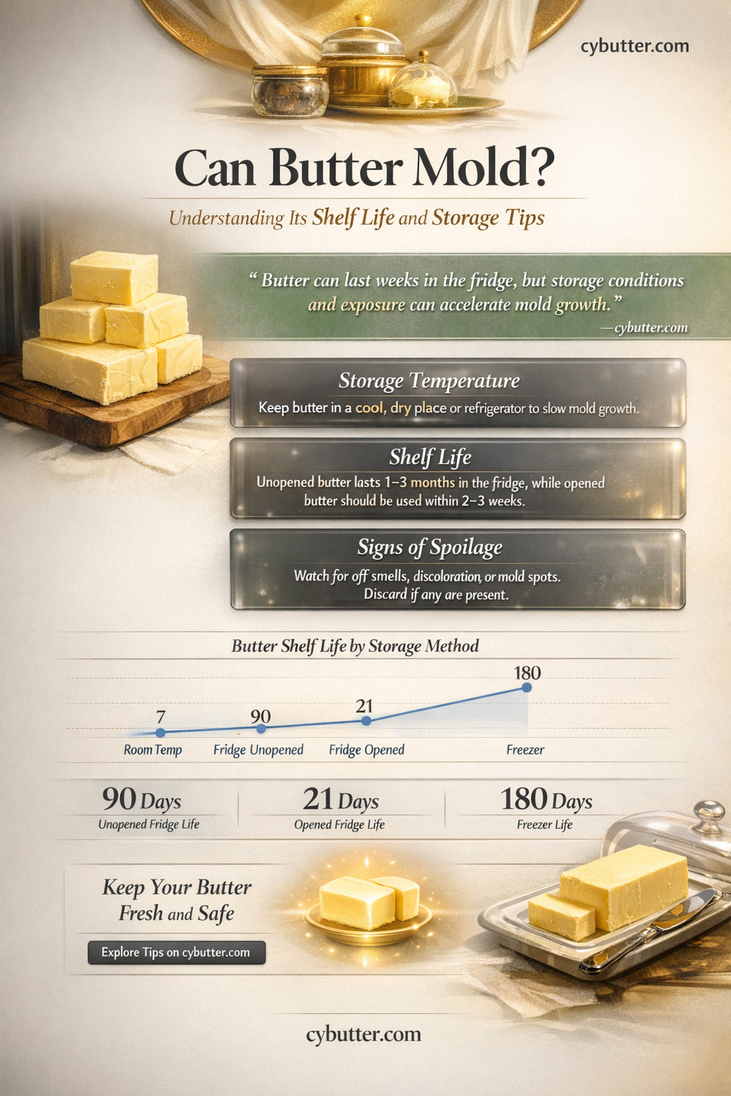 does butter get moldy