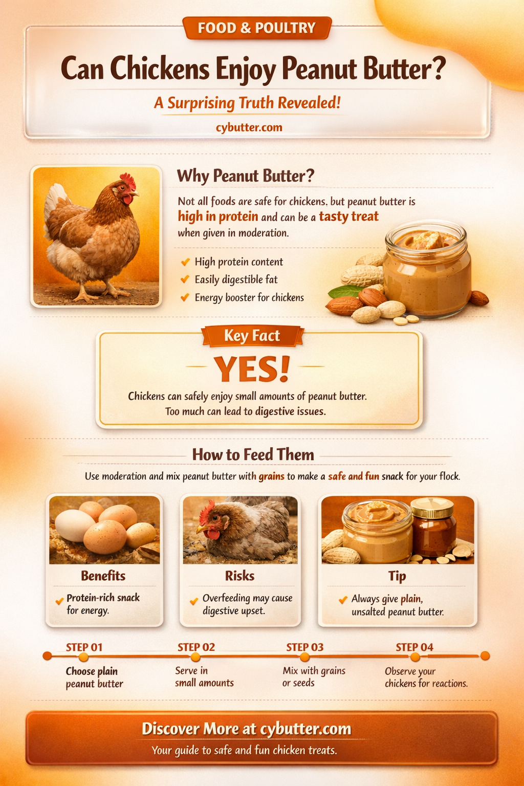 can chickens have peanut butter