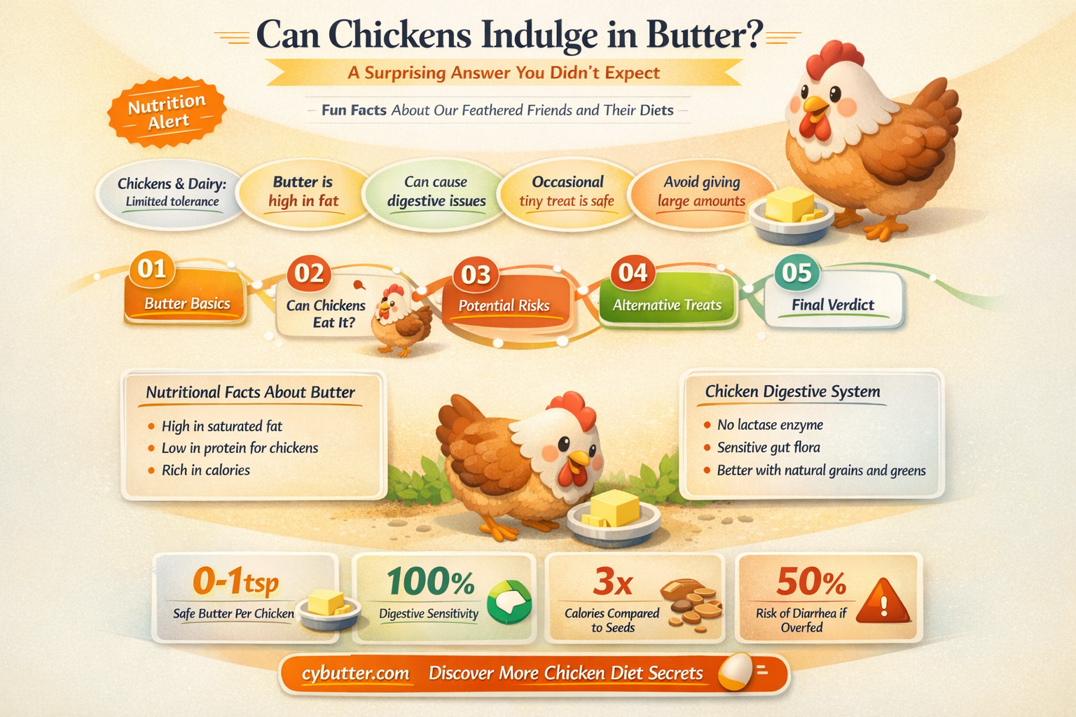 can chickens eat butter