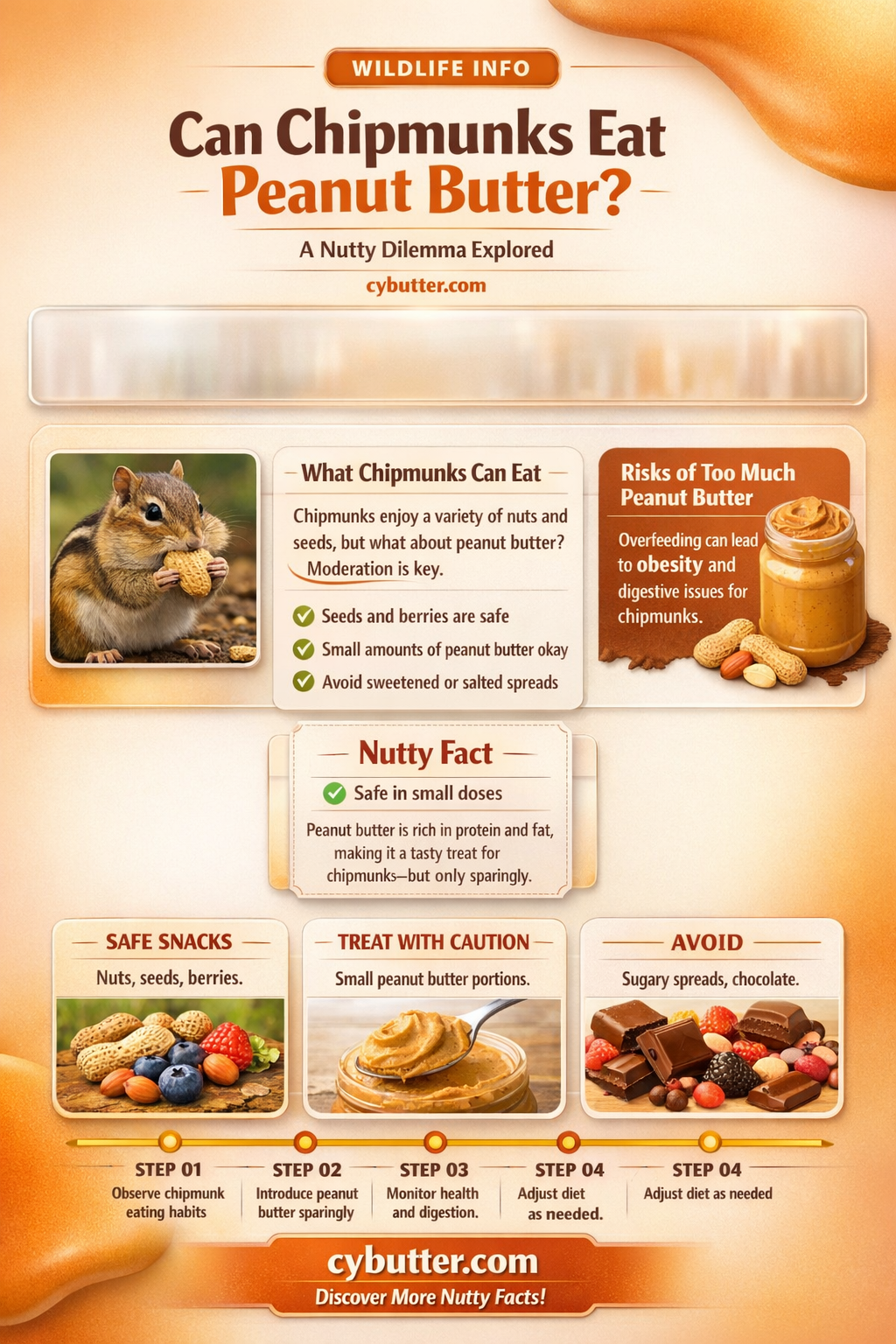 can chipmunks eat peanut butter