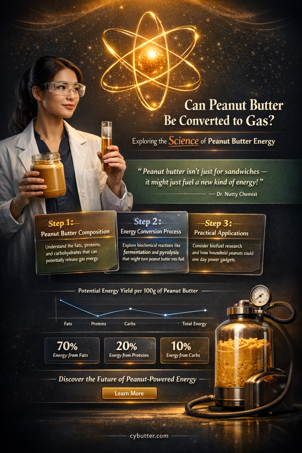 can you get gas from peanut butter