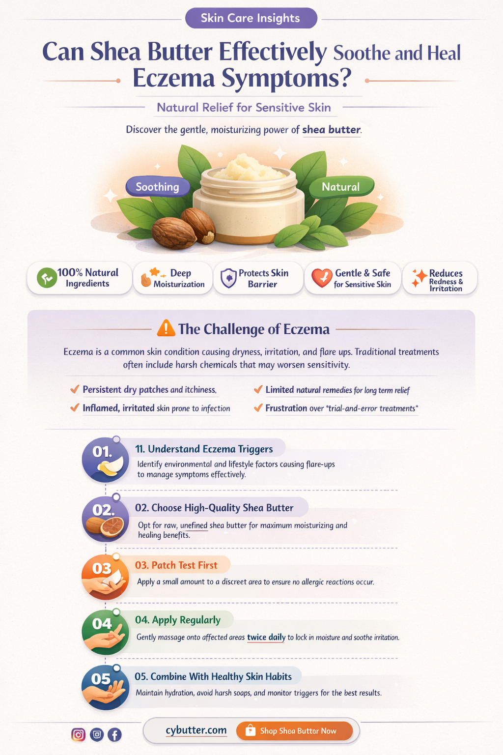 does shea butter get rid of eczema
