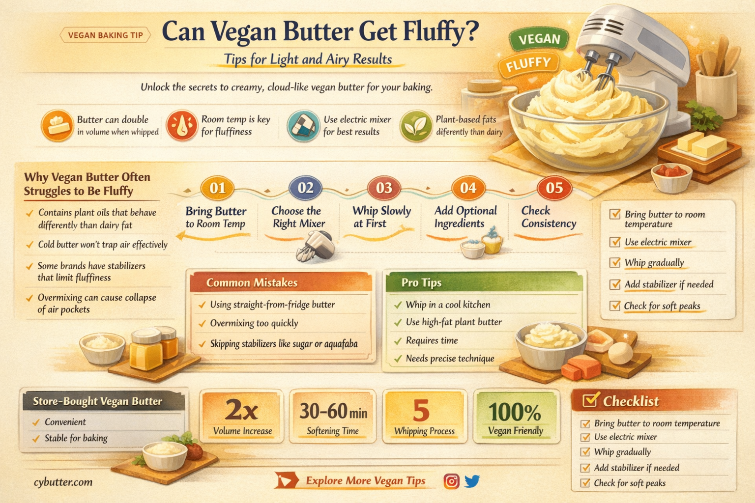 does vegan butter get fluffy