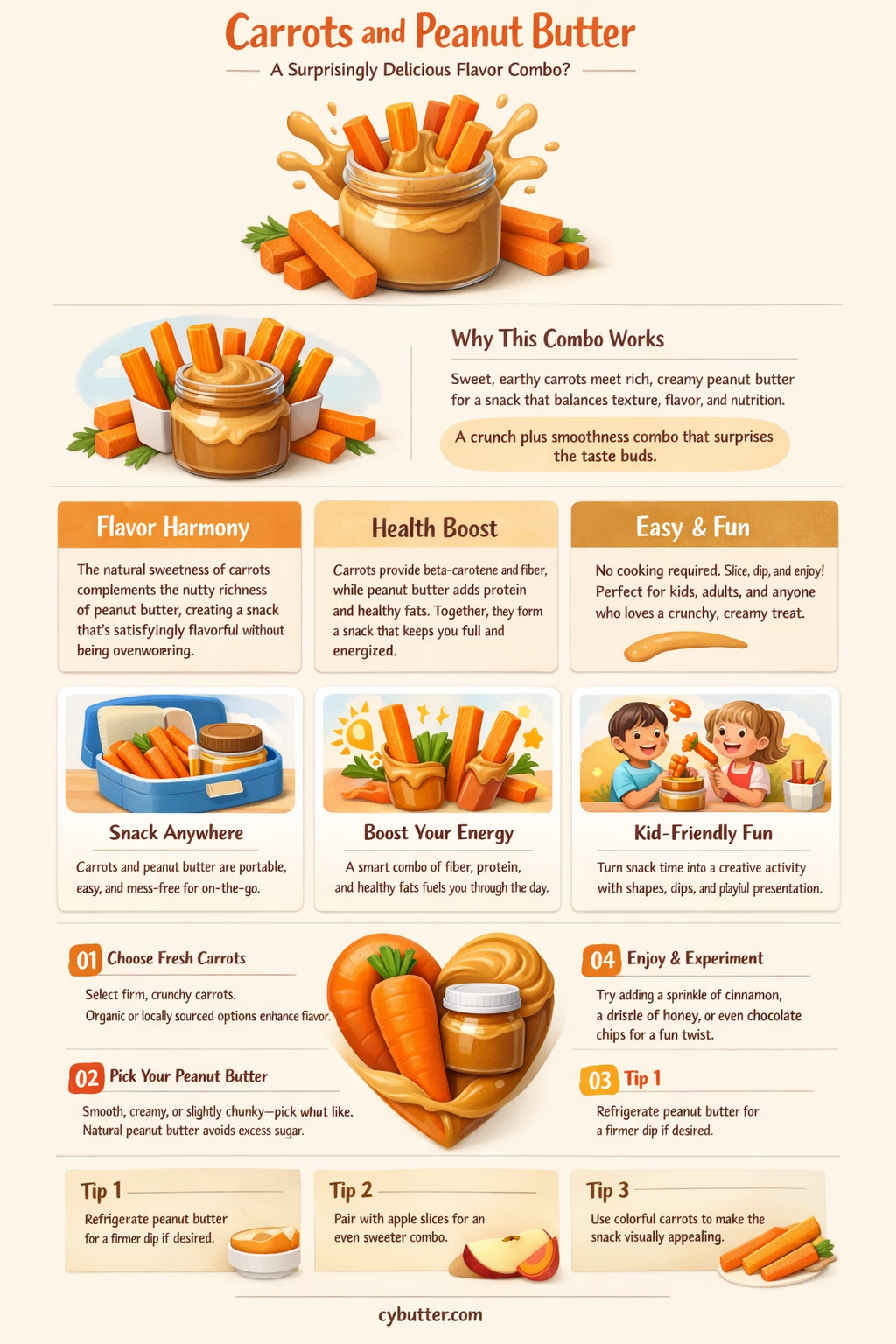 do carrots and peanut butter taste good
