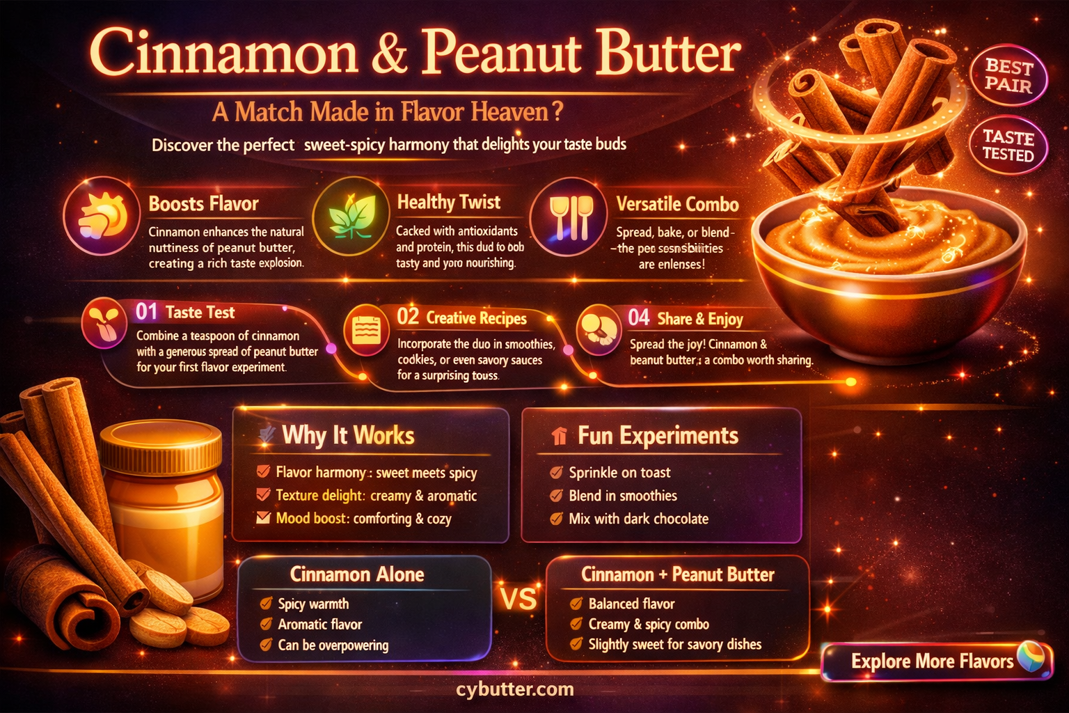 does cinnamon go good with peanut butter