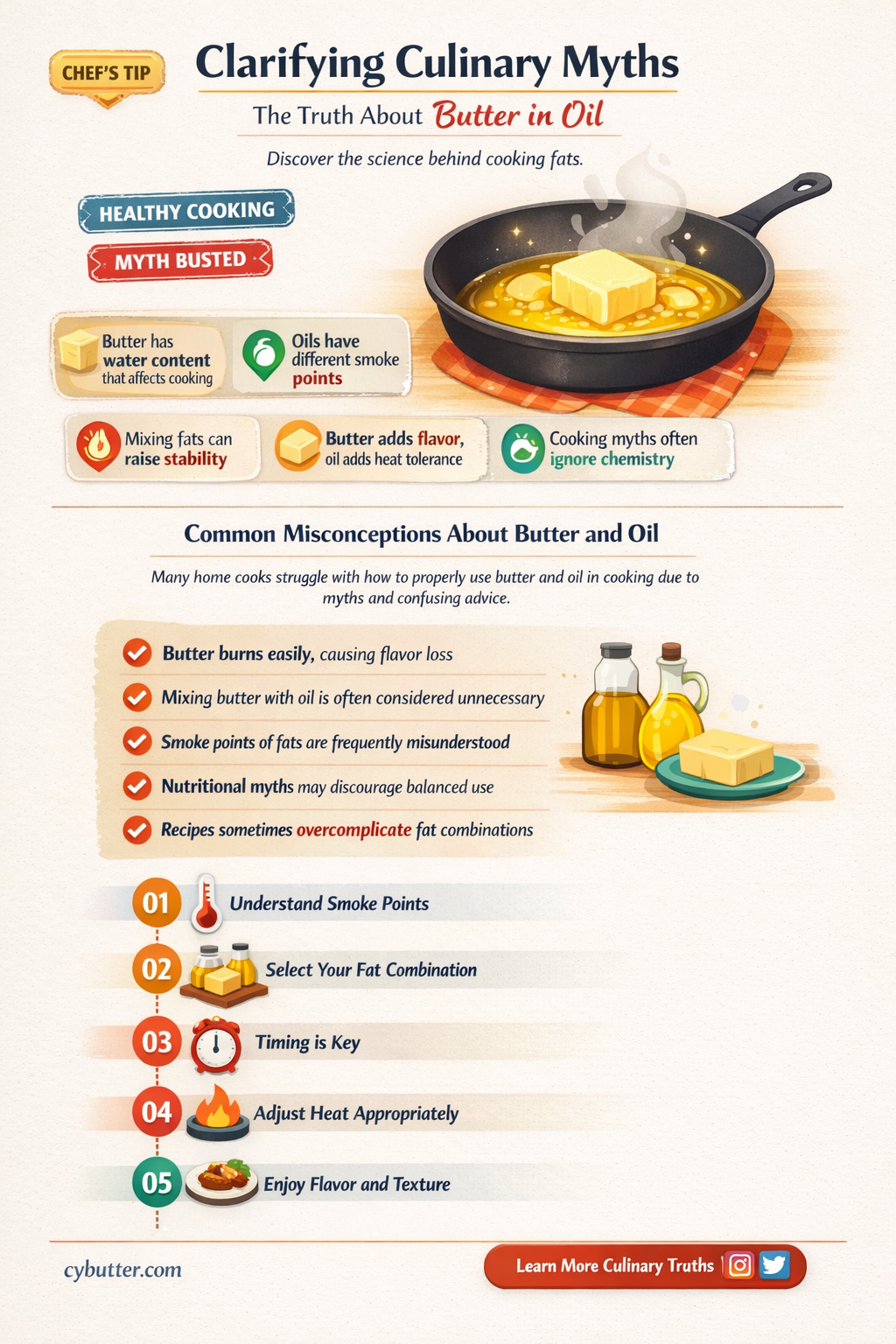 can you put butter in oil