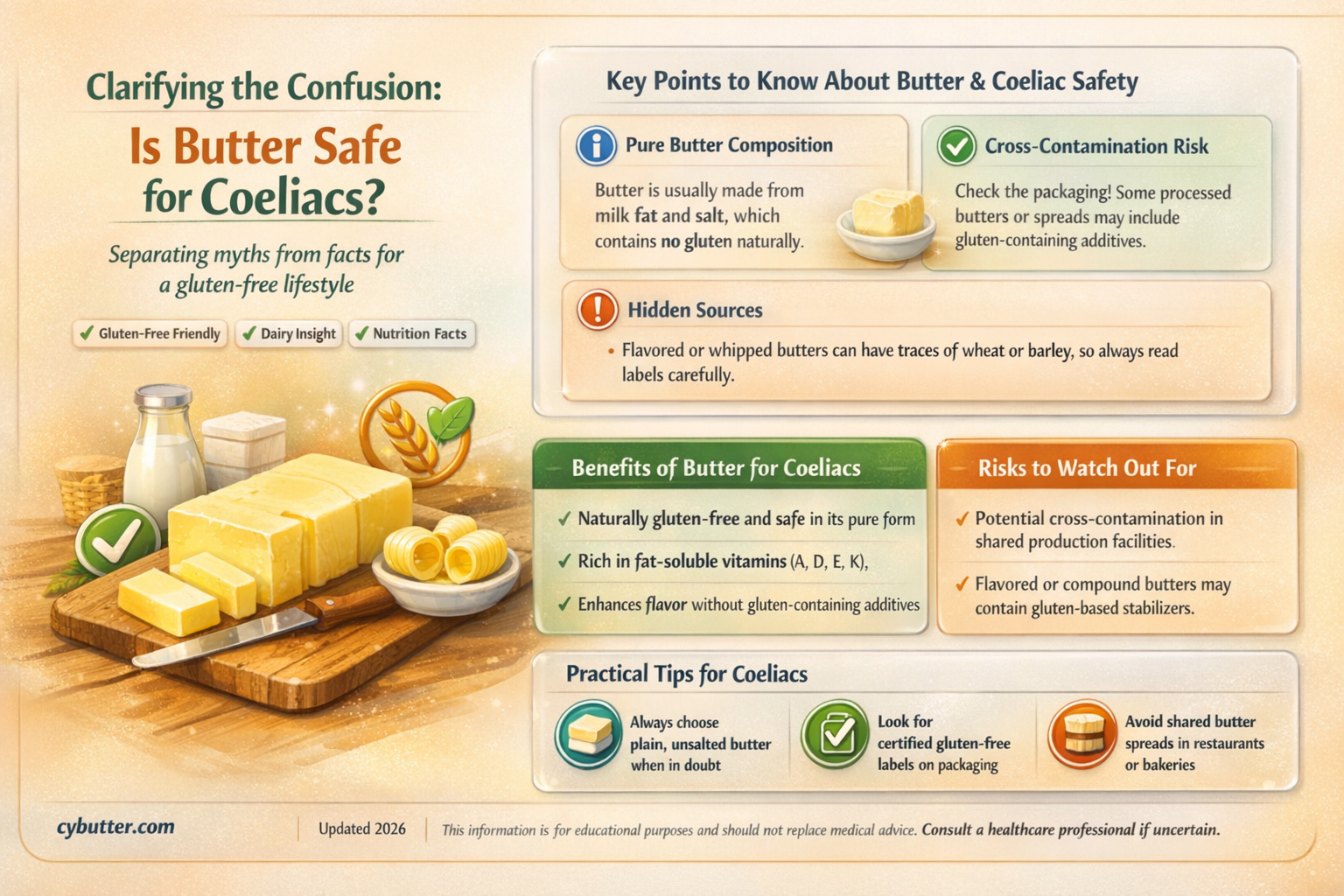 can coeliacs eat butter