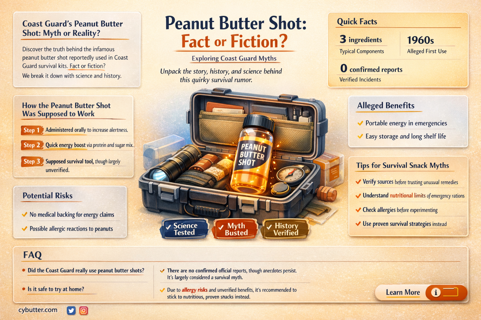 does coast guard get the peanut butter shot