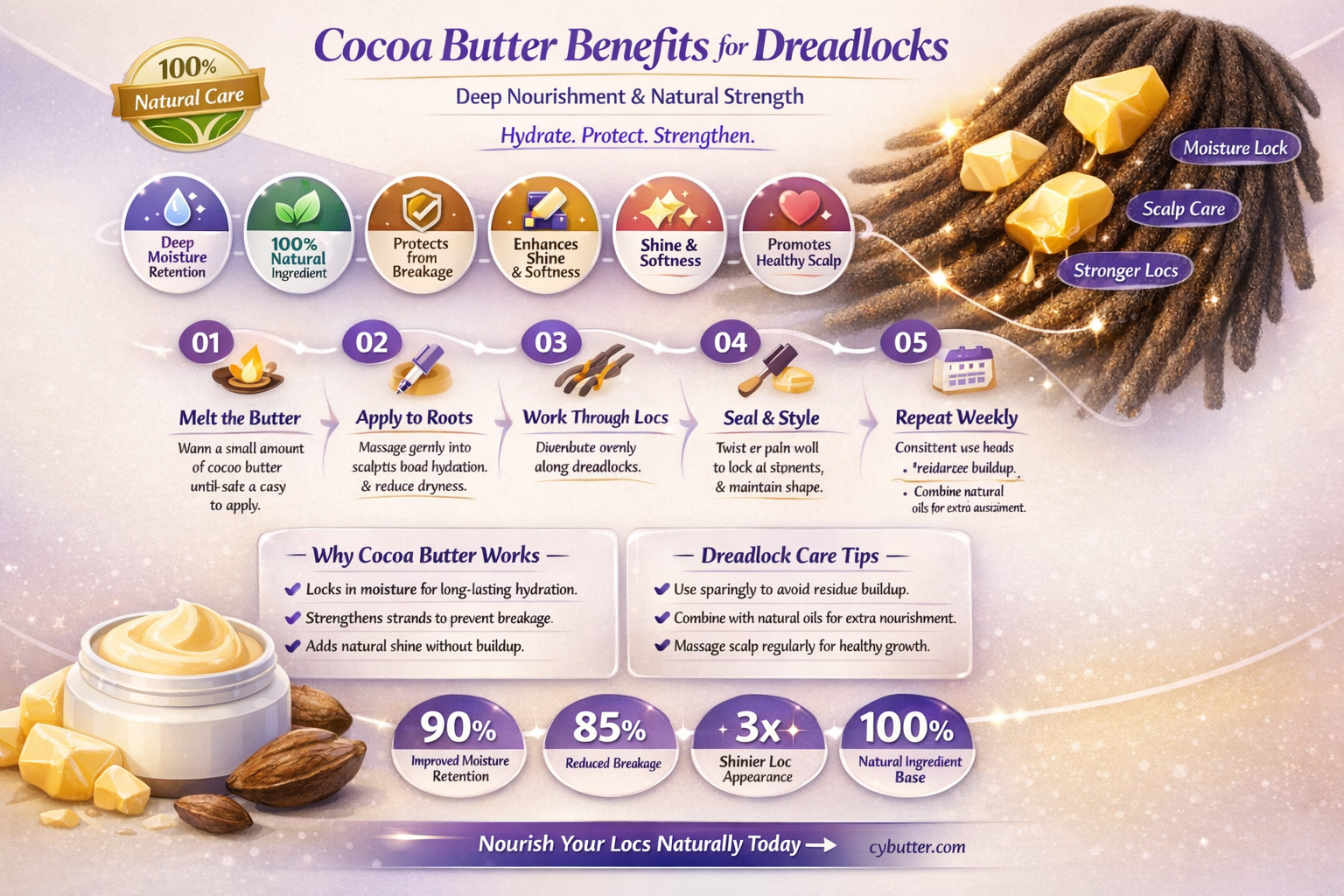 how good is coco butter for dreadlocks