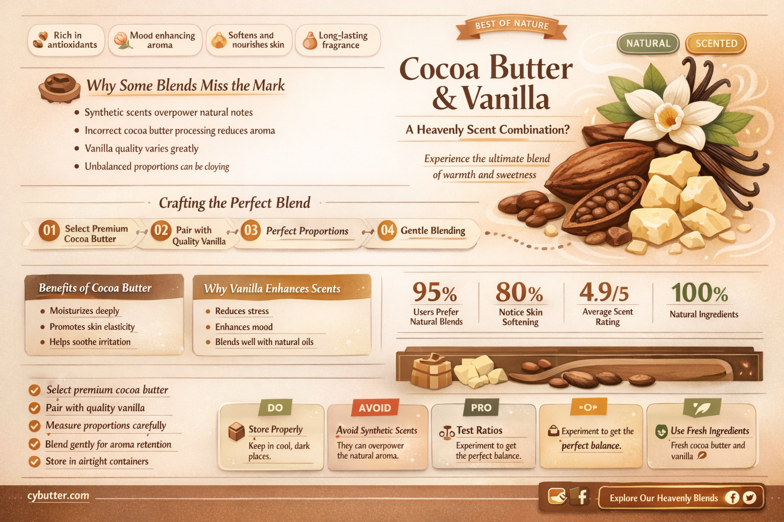 does cocoa butter and vanilla smell good together