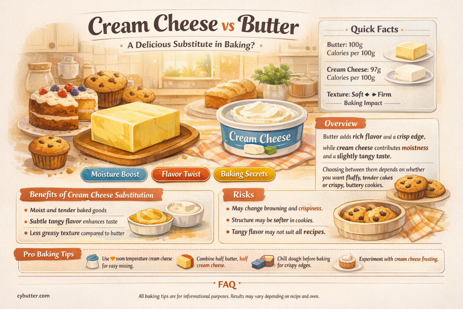 can i use cream cheese instead of butter