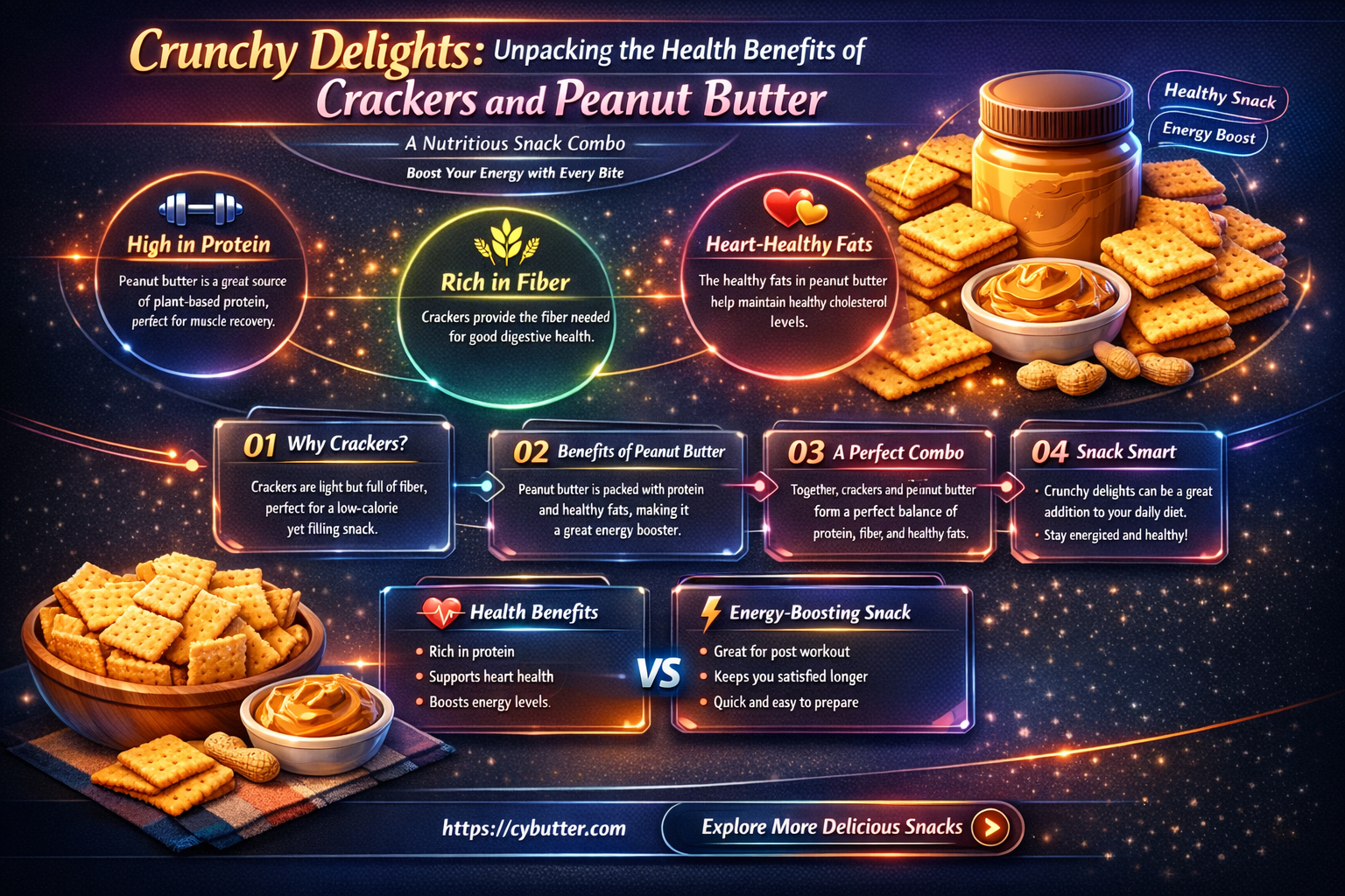 are crackers and peanut butter healthy