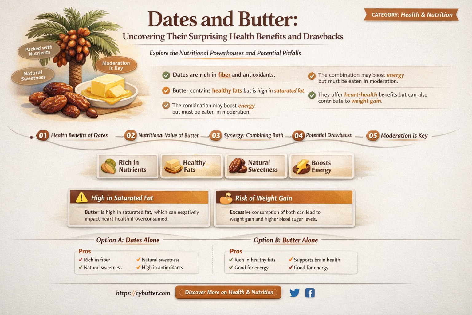 are dates and butter good for you