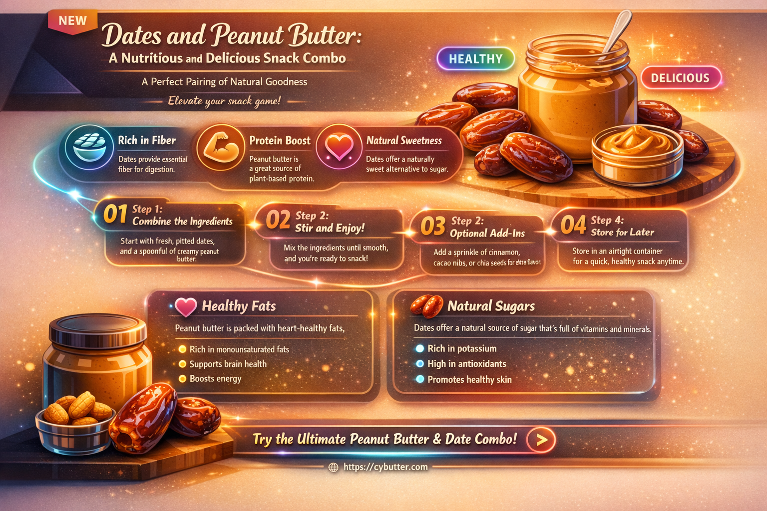 are dates and peanut butter a good snack