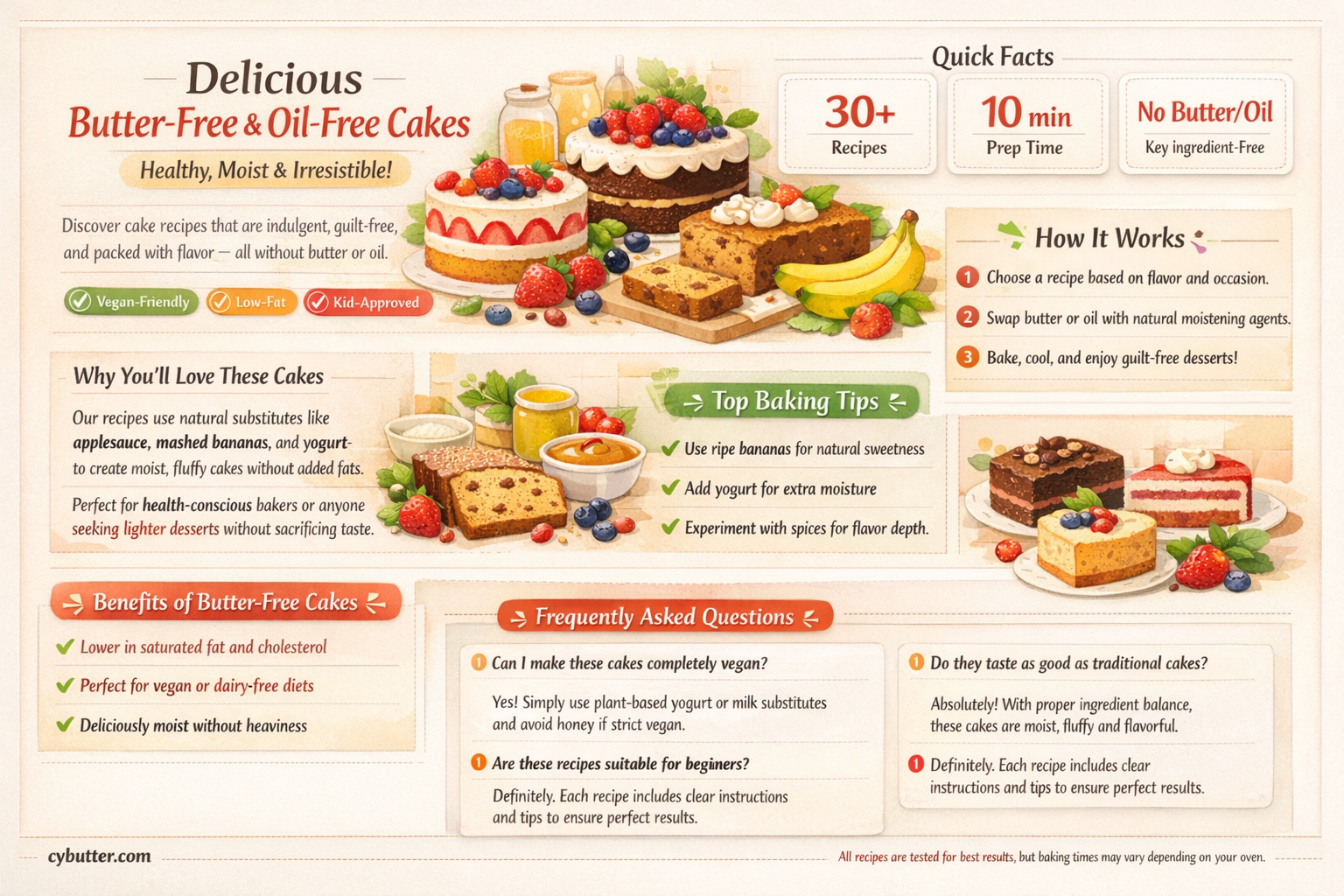 can i make a cake without butter or oil