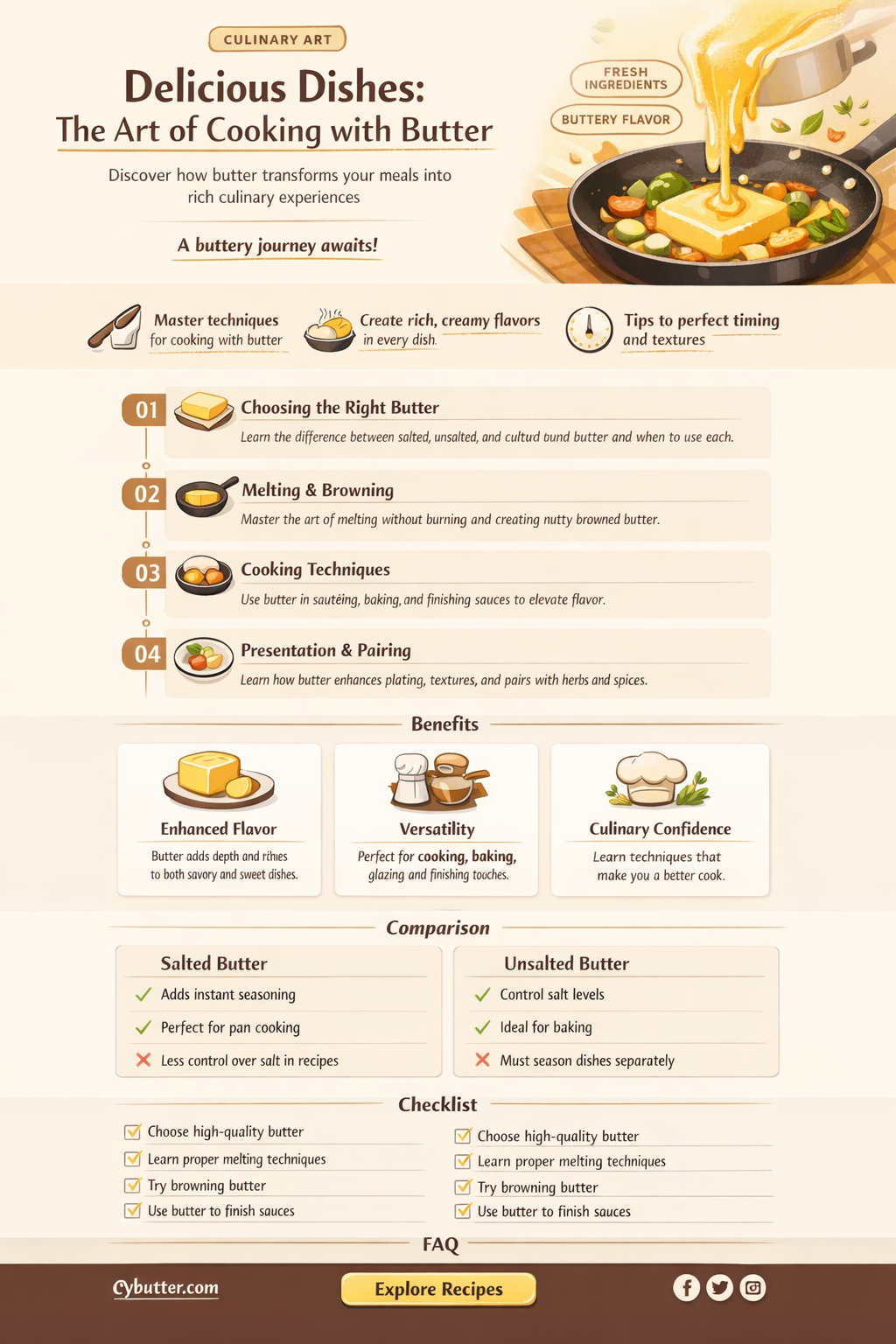 can i cook food in butter