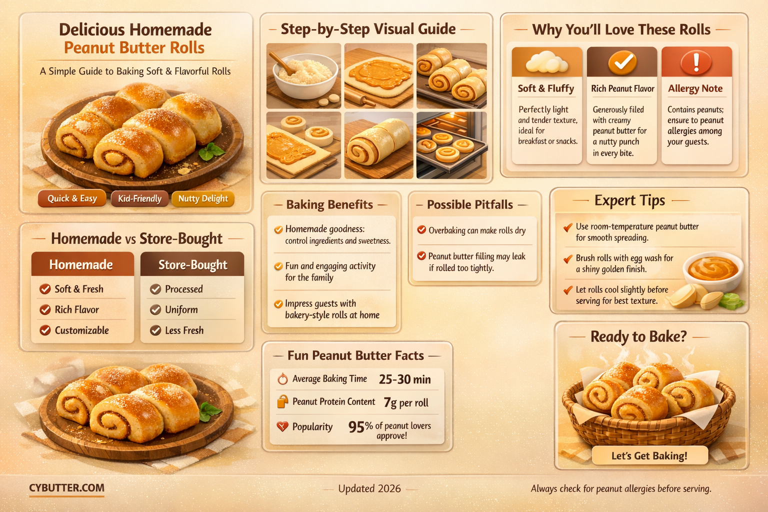 how do you make peanut butter rolls