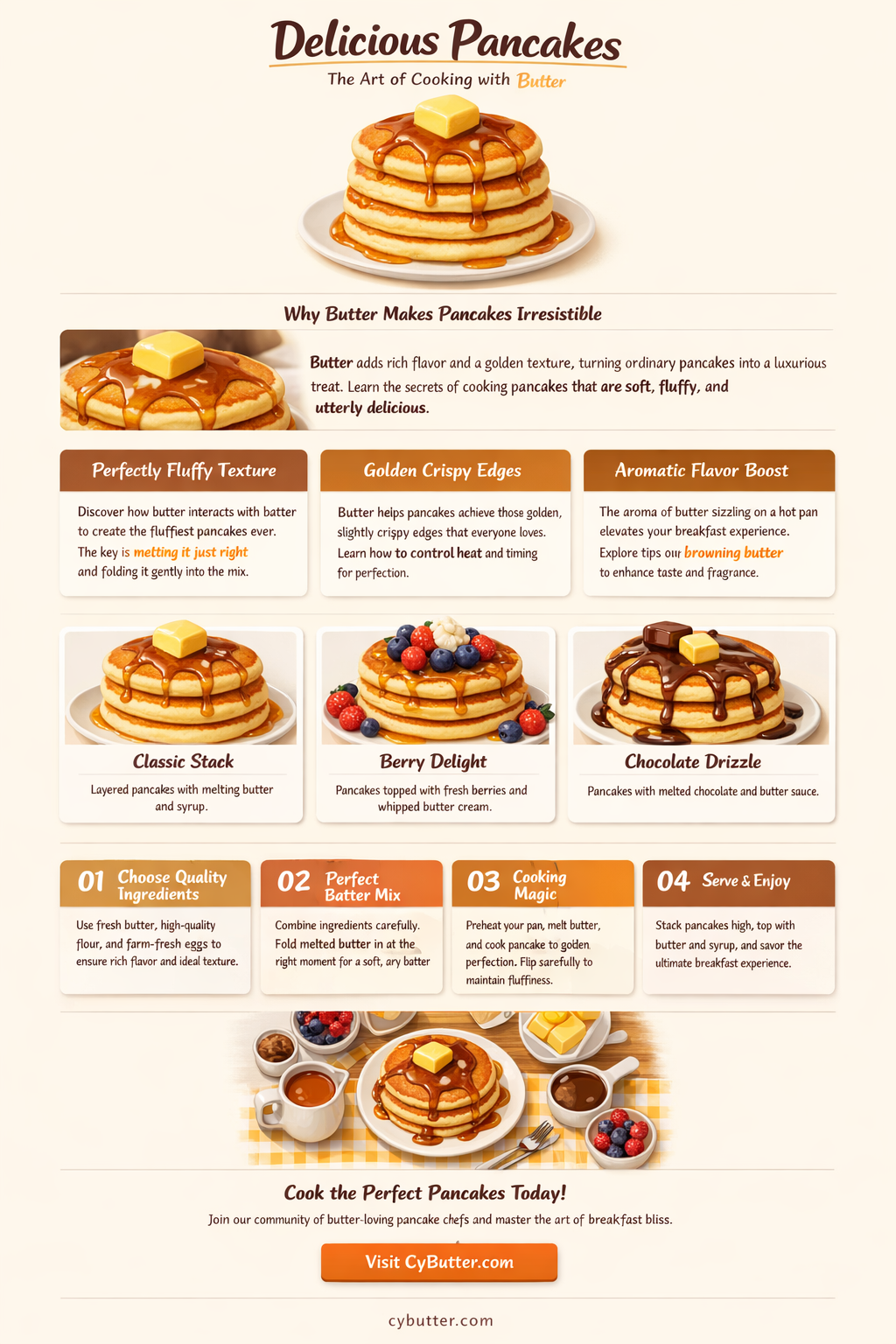can i cook pancakes in butter