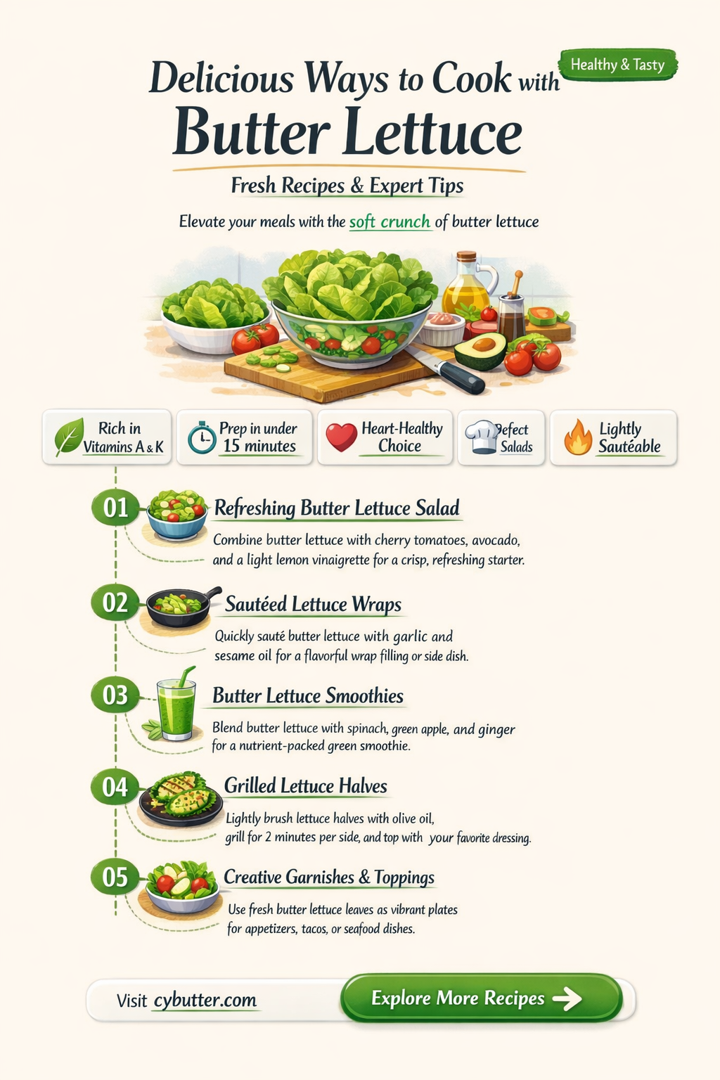 can i cook with butter lettuce