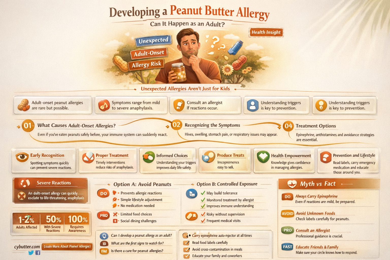 can you get a peanut butter allergy later in life