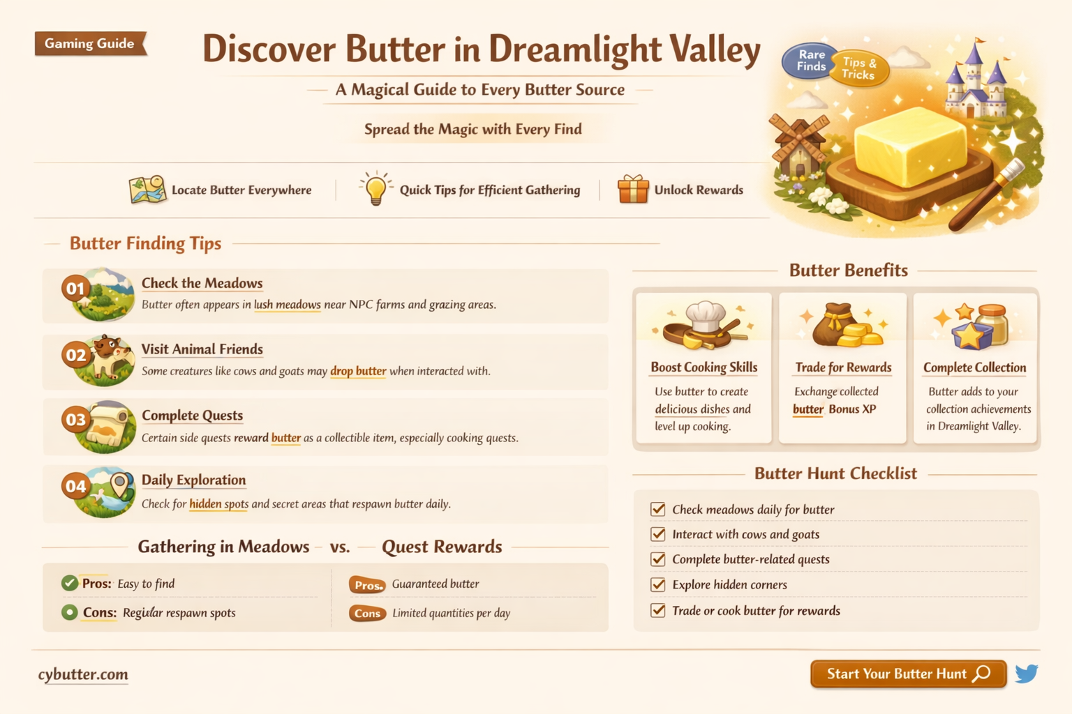 how do you get butter in disney dreamlight valley