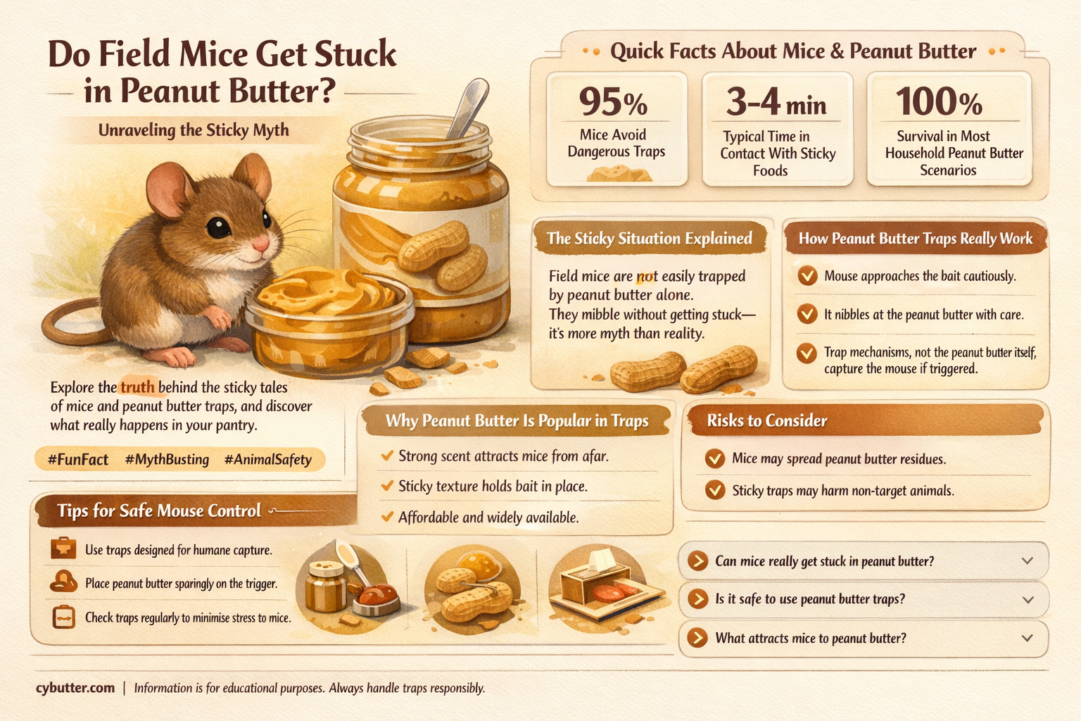 do field mice get stuck in peanut butter