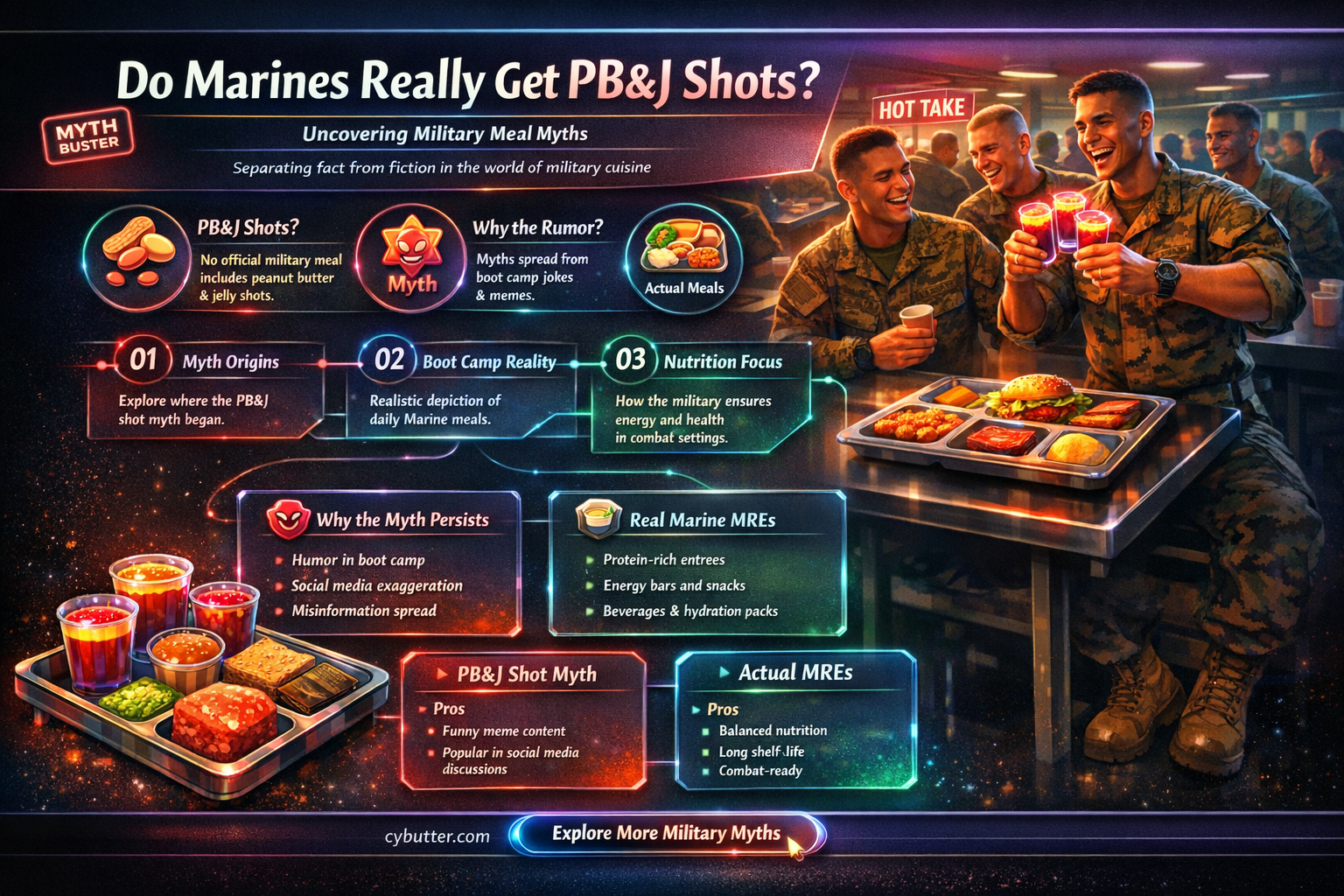 do marines get peanut butter & jelly shots