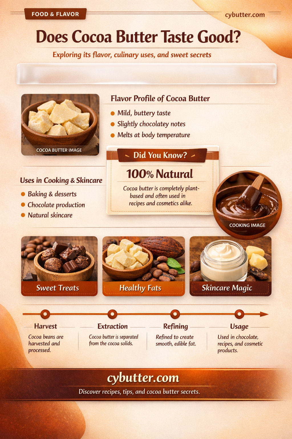does cocoa butter taste good