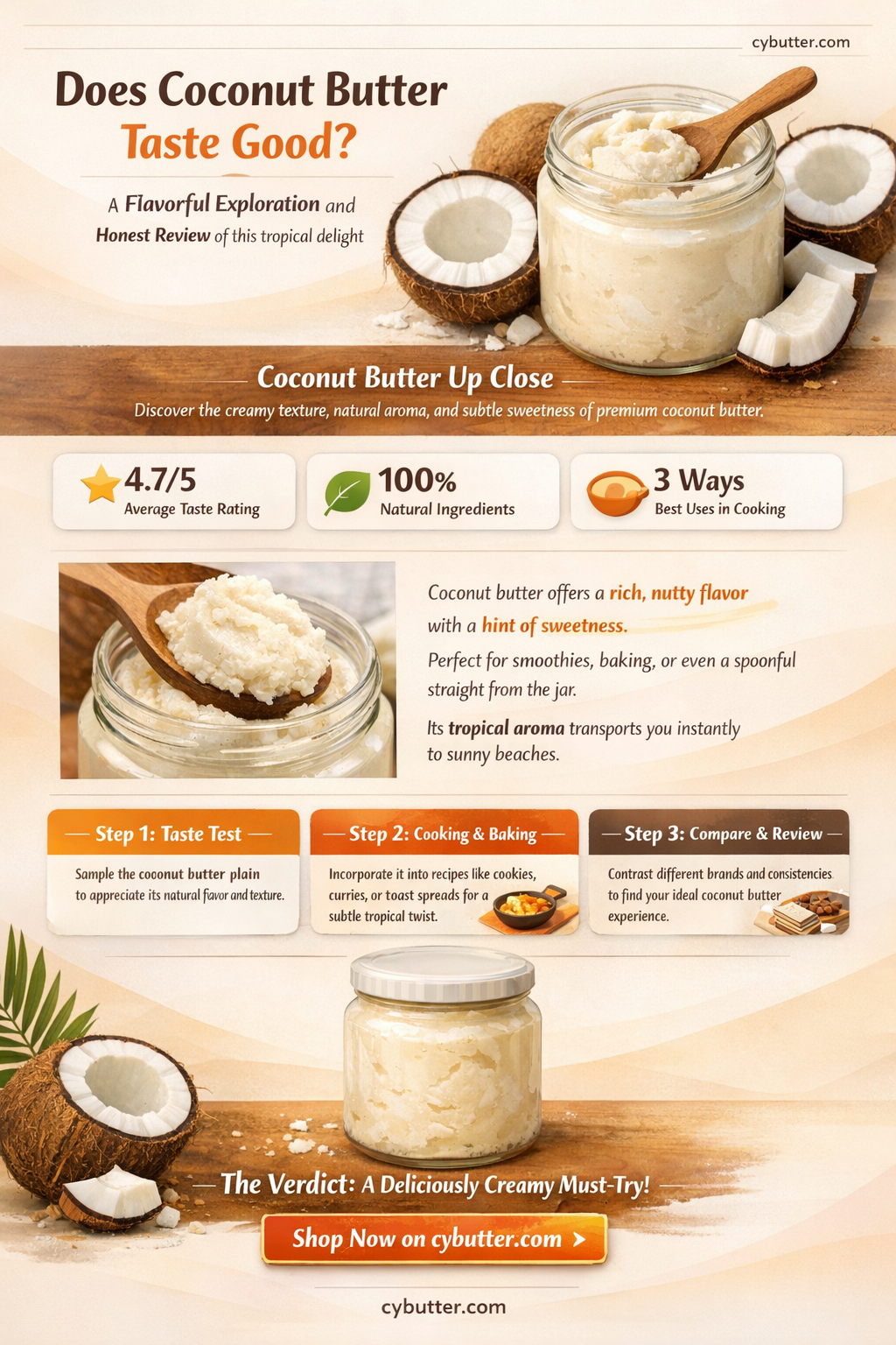 does coconut butter taste good