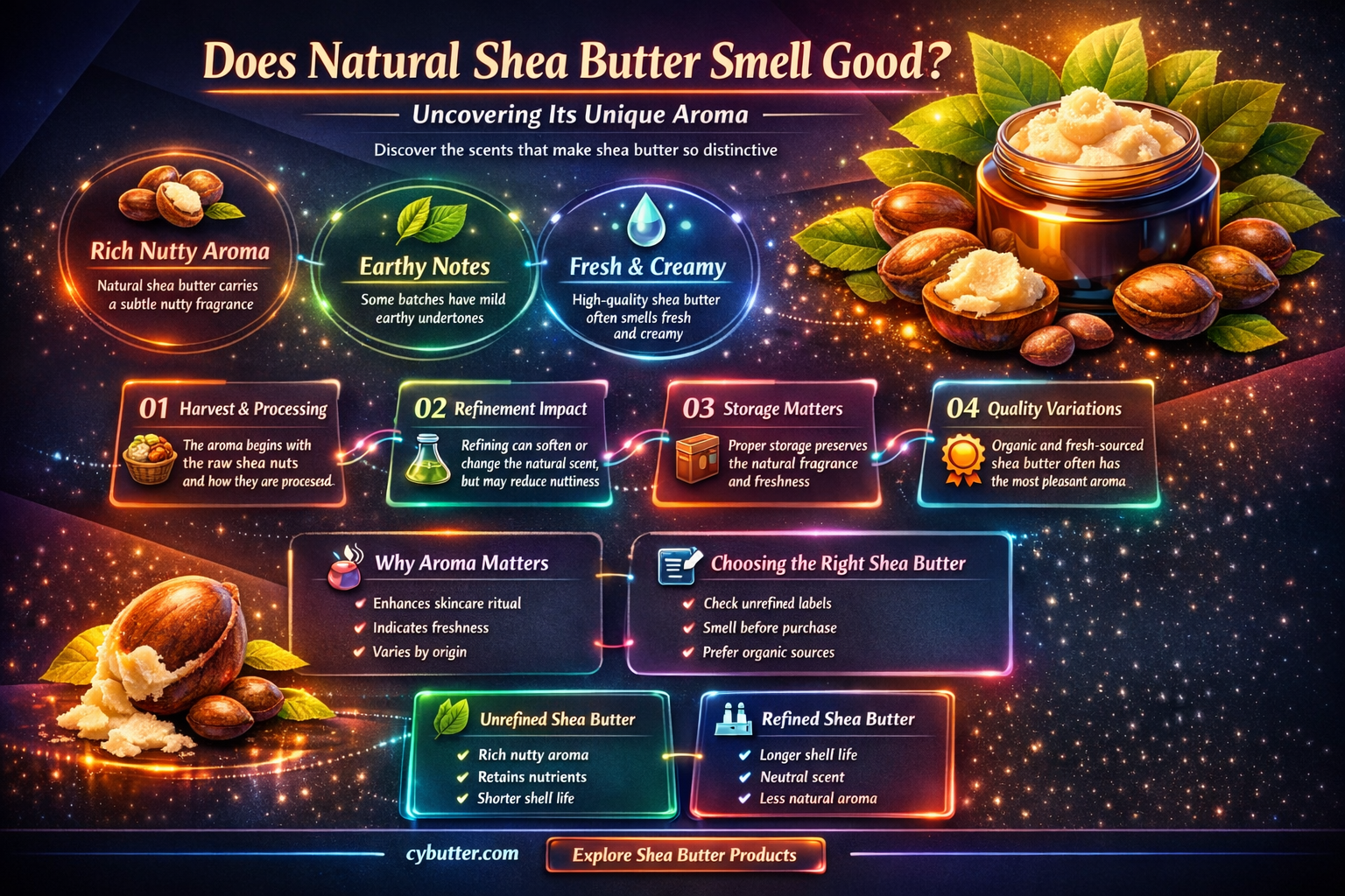 does natural shea butter smell good