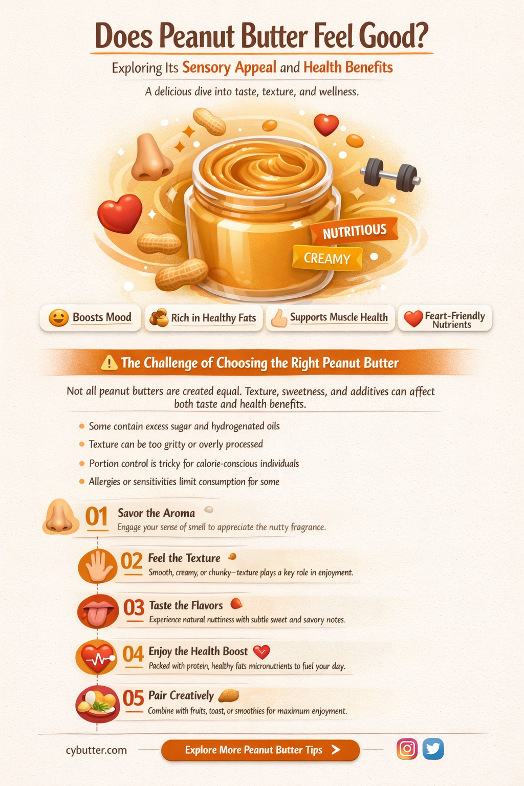 does peanut butter feel good