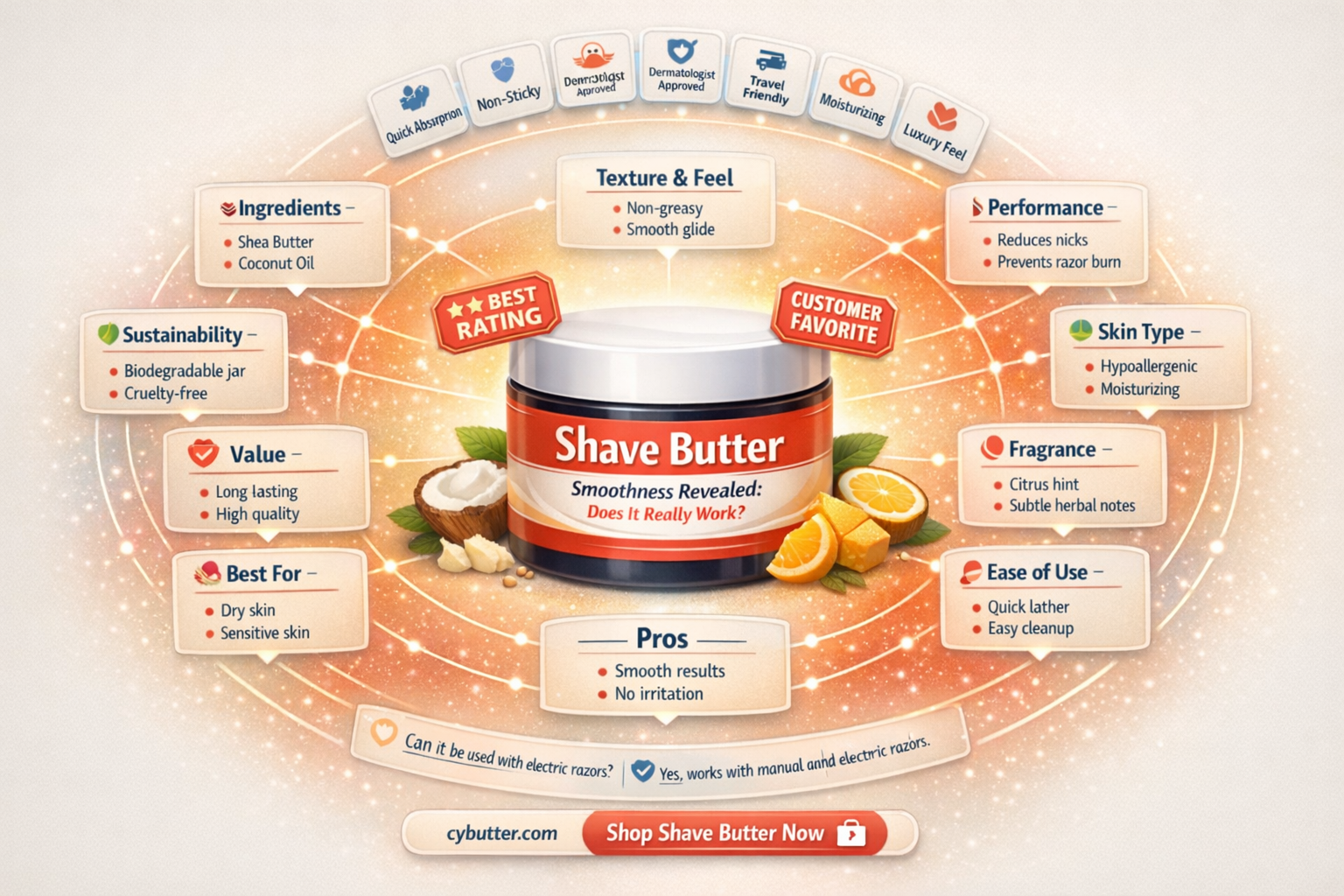 does shave butter work good