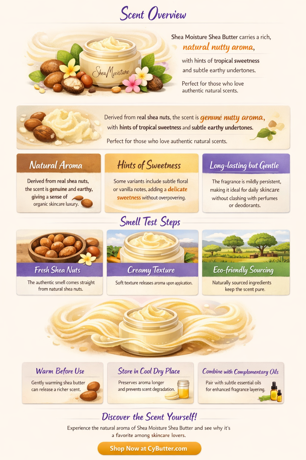 does shea moisture shea butter smell good