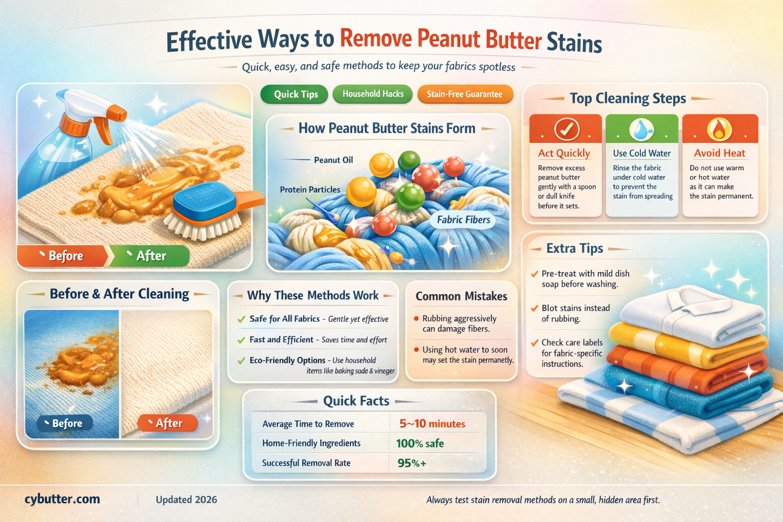 how do i get peanut butter out of fabric